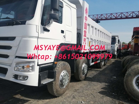 18 à 23 mètres cubes Capacité 8*4 HOWO DUMP TRUCK Suspension aérienne Fabriquée