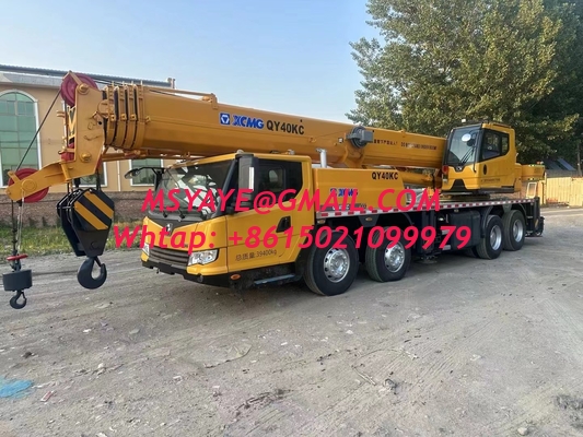 40T XCMG puissante grue mobile d'occasion camion rafraîchi Grue hydraulique avec boom en U
