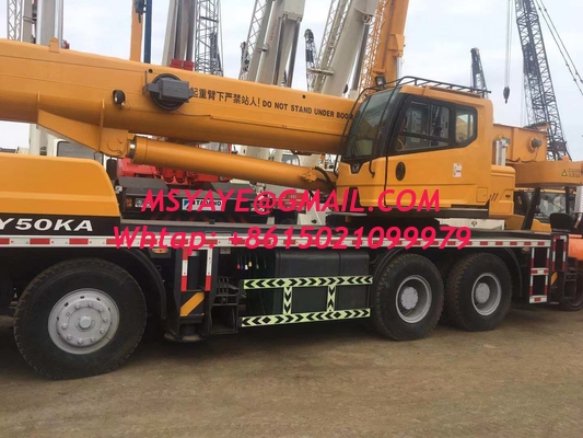 Grue utilisée pour camions Grue de camions avec 5 bras Boom Style et 36m Jib Longueur 35 tonnes Grue de camions Grue de camions utilisée