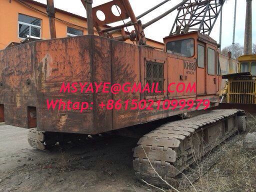 grue de chenille entièrement hydraulique de Hitachi kh180-1 de grue de chenille 50T 2003 5000 HEURES